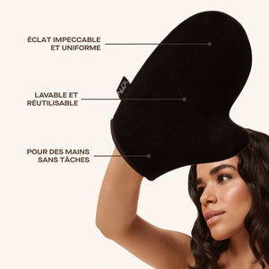 Self-tanner application glove
