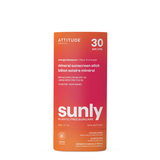 Bâton solaire minéral FPS30 – Fleur d’oranger