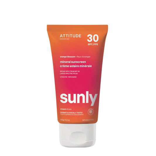 Crème solaire minérale FPS30 – Fleur d’oranger