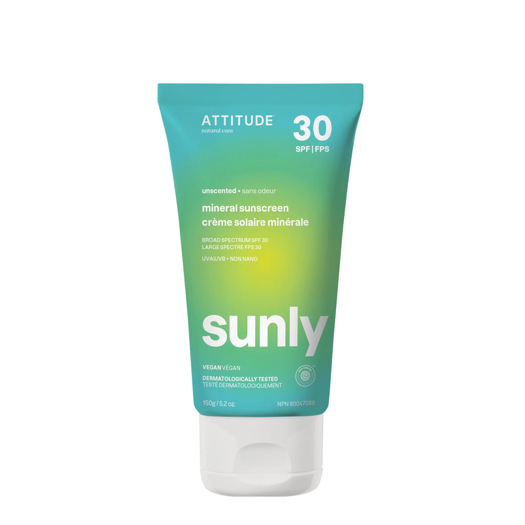 Crème solaire minérale – Sans odeur – FPS 30