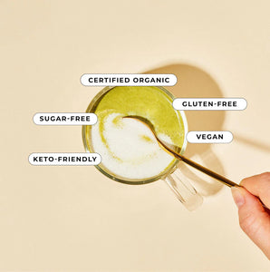 Mélange matcha à la noix de coco