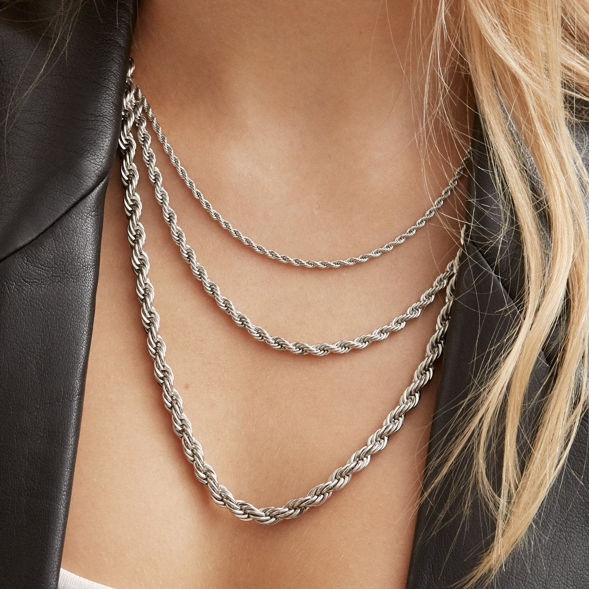 Romance Thin Necklace Stainless Steel