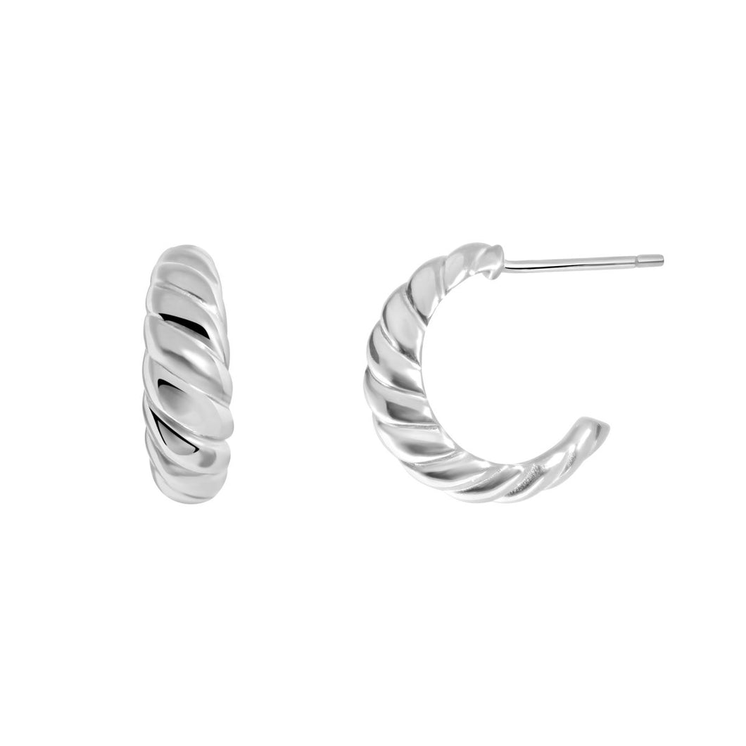 Crescent Earrings Sterling Silver