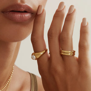 Gold plated marilou ring