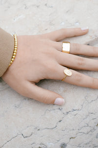 Holy vermeil ring