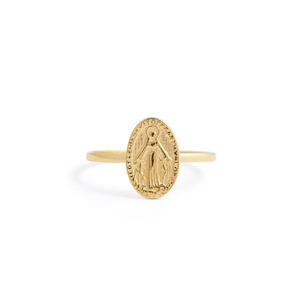 Holy vermeil ring